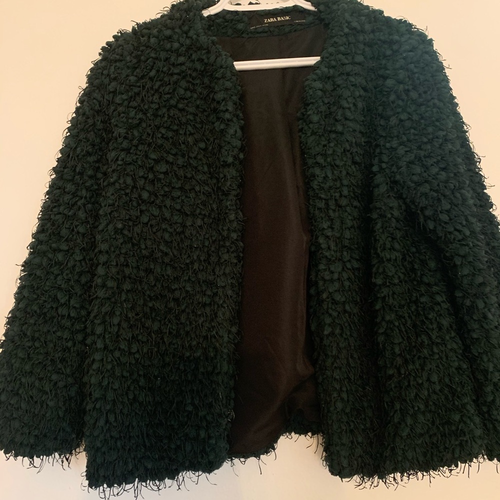 ZARA Green textured jacket